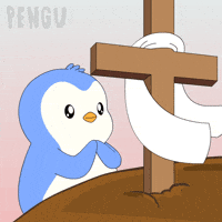 Jesus Christ Penguin GIF by Pudgy Penguins