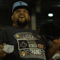 Happy Baseball GIF by Tulsa Drillers