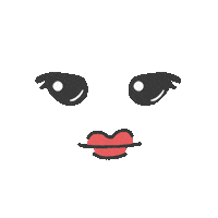 Facial Expression Wink Sticker