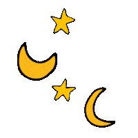 Star Moon Sticker by BAGGU