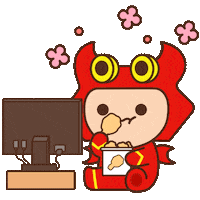 Jimmy Eating Sticker by WEBZEN FRIENDS