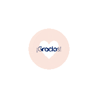 Corazon Gracias Sticker by Pao Vidal