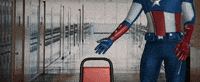 morphin marvel captain america chair suit GIF