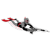 Scorpena diving freediving snorkeling spearfishing Sticker