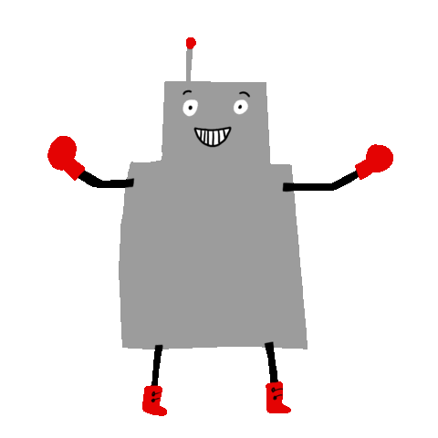 dorobot giphyupload robot strong muscles Sticker