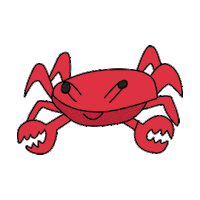 cancer crab Sticker by Lowi