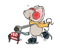 ThuisbijMuis winter ice cold mouse Sticker