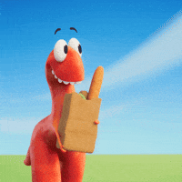 Happy Walking GIF by Claynosaurz