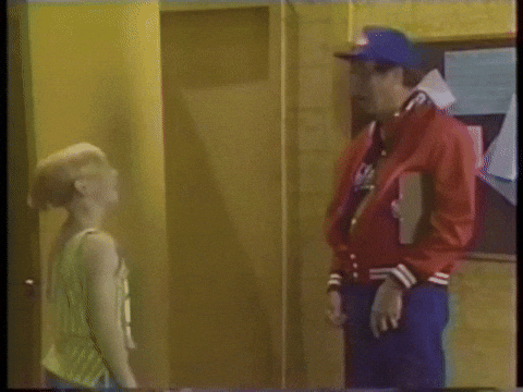 brettbutlerisok giphyupload high five you cant do that on television ycdtotv GIF