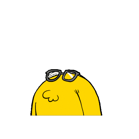 Bunny Glasses Sticker by SadBun Co.