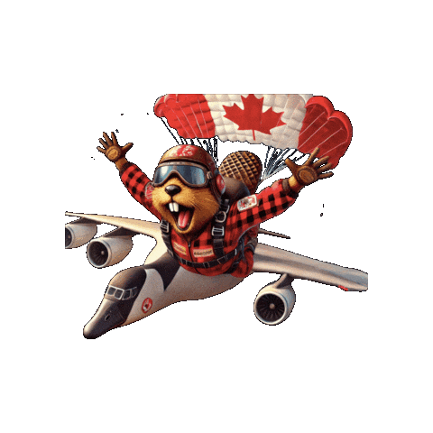 Flying Canadian Sticker by Airborne Petawawa