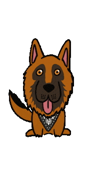 Tired Dog Sticker