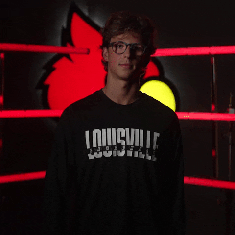 University Of Louisville Swimming GIF by Louisville Cardinals