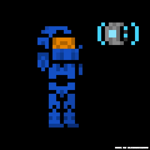 pixel church GIF