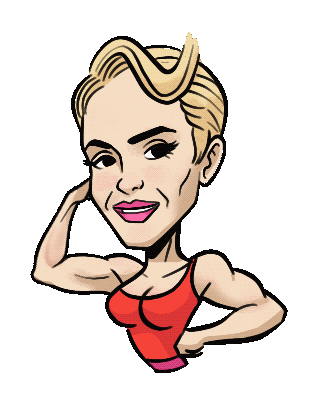 Muscle Sticker by vadelate