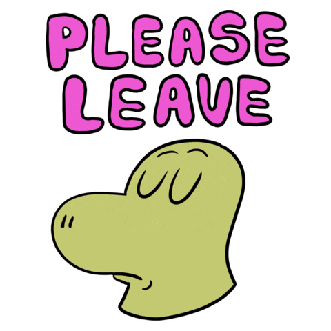 Dinosaur Please Sticker by Luigi Segre