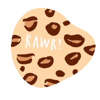 joymarkstudio rawr leopard leopard print joymarkstudio Sticker