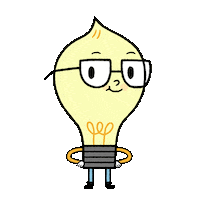 Wink Lightbulb Sticker by City Island Cartoon