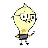 Lightbulb Hello Sticker by City Island Cartoon