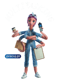 Olivia Multitasking Sticker by Pracuj.pl