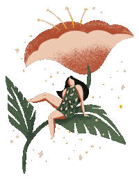 Illustration Flower Sticker