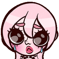 Sad Girl Crying Sticker by Egirl Peach