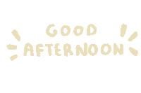 Good Afternoon Doodle Sticker