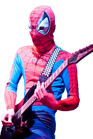 spider man rock Sticker by Leons Massacre
