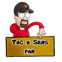 Tag A Sens Fan Sticker