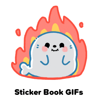 Summer Burn Sticker by Sticker Book iOS GIFs