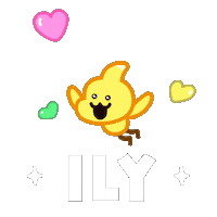 I Love You Sticker by DINOSALLY