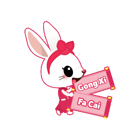 New Year Bunny Sticker by Mediacorp SG