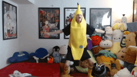 JackelusMoonfang giphygifmaker dance banana GIF