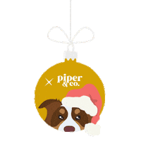 Dog Christmas Sticker by Piper and Co.