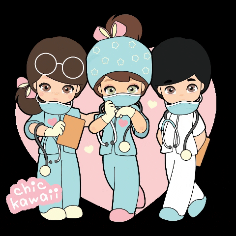 chickawaii health doctor hospital stayhome GIF