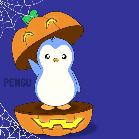 Trick Or Treat Halloween GIF by Pudgy Penguins