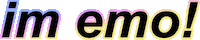 Sad Text Sticker