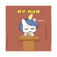 My Man Bu Sticker by Brave Unicorn