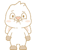 Bunny What Sticker by EVANS艾特兔