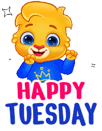Tuesday Morning Sticker by Lucas and Friends by RV AppStudios
