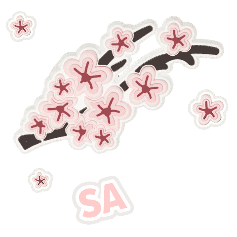 Spring Sakura Sticker by Crocskorea