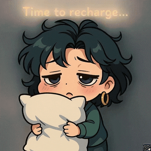 Yawning Deep Blue GIF by Persona