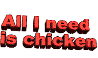 hungry chicken Sticker by AnimatedText