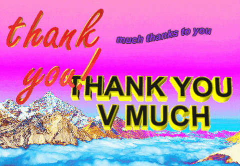 thank you very much GIF by Amy Ciavolino