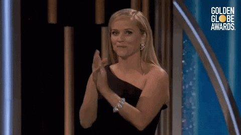 reese witherspoon applause GIF by Golden Globes