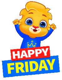 Its Friday Sticker by Lucas and Friends by RV AppStudios