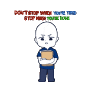 Focus Work Hard Sticker by ironbrij