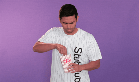 Love Popcorn GIF by StubHub