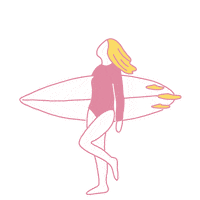 LisaGondesenGrafik beach surf take me to the beach iriediary Sticker