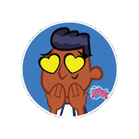 terrancethartist love happy heart kids Sticker